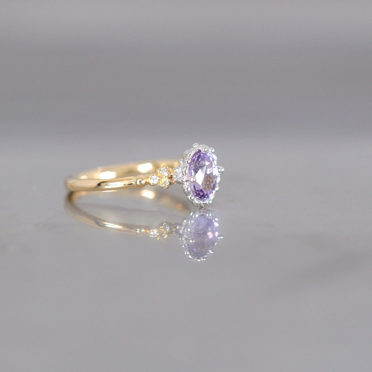 relaxline bicolorring ラベンダースピネルコンビリング – 福永宝飾店