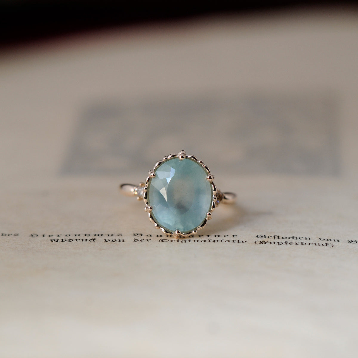 relax line volume ring アクアマリンのリング – 福永宝飾店