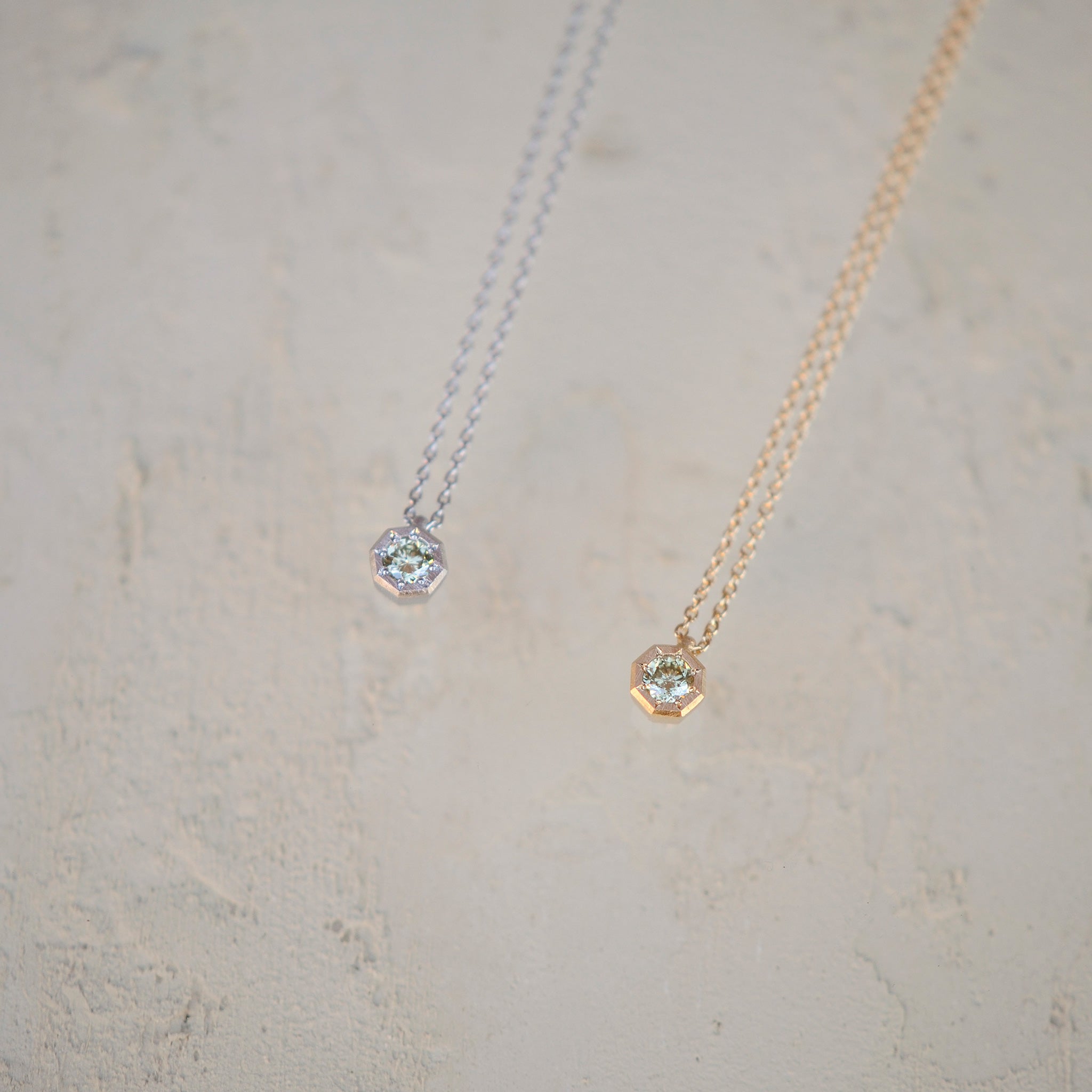 grace line Octagon pendant　オクタゴンペンダント　K18YG