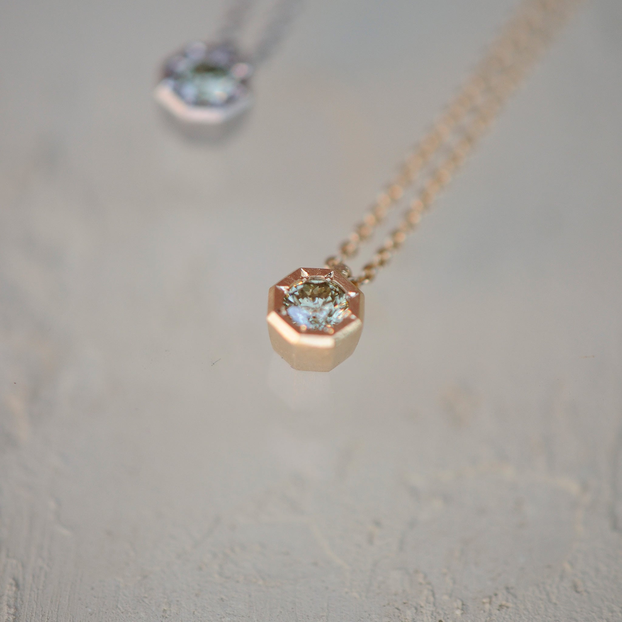 grace line Octagon pendant　オクタゴンペンダント　K18YG
