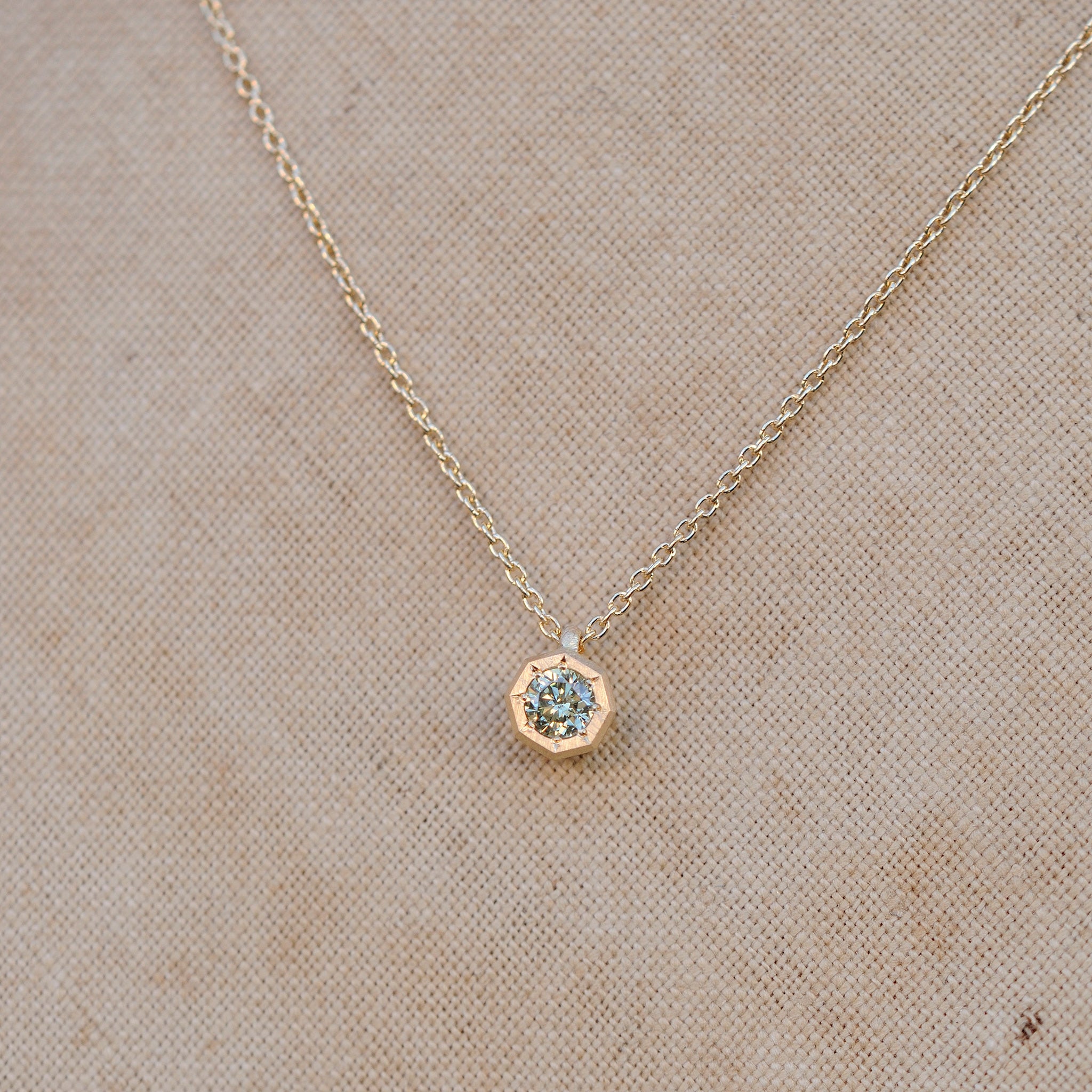 grace line Octagon pendant　オクタゴンペンダント　K18YG