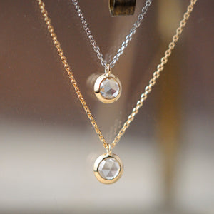 grace line pendant rosecutdiamond ローズカットペンダント