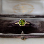 relax line puffsleeve ring　ペリドットリング