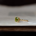 relax line puffsleeve ring　ペリドットリング