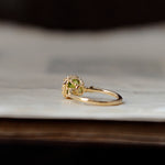relax line puffsleeve ring　ペリドットリング