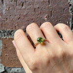relax line puffsleeve ring　ペリドットリング