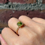 relax line puffsleeve ring　ペリドットリング