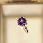 relax line puffsleeve ring　アメシストリング