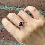relax line puffsleeve ring　アメシストリング