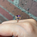 relax line puffsleeve ring　アメシストリング