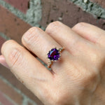 relax line puffsleeve ring　アメシストリング