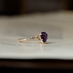 relax line puffsleeve ring　アメシストリング