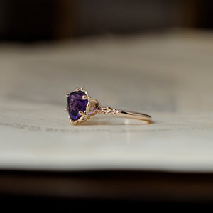 relax line puffsleeve ring　アメシストリング