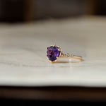 relax line puffsleeve ring　アメシストリング