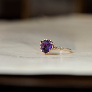 relax line puffsleeve ring　アメシストリング