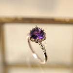 relax line puffsleeve ring　アメシストリング