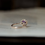 relax line puffsleeve ring　アメシストリング