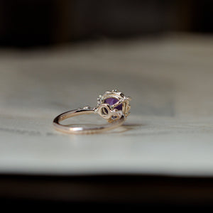 relax line puffsleeve ring　アメシストリング