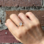 relax line puffsleeve ring　ムーンストーンリング