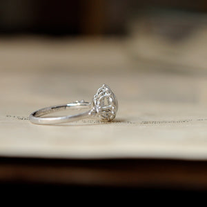 relax line puffsleeve ring　ムーンストーンリング