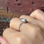 relax line puffsleeve ring　ムーンストーンリング