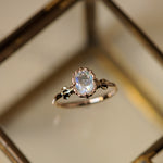 relax line cuffs ring　ムーンストーンリング