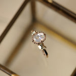 relax line cuffs ring　ムーンストーンリング