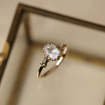 relax line cuffs ring　ムーンストーンリング