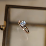 relax line puffsleeve ring　ムーンストーンリング