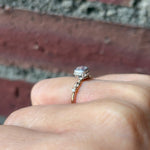 relax line puffsleeve ring　ムーンストーンリング