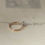 relax line puffsleeve ring　ムーンストーンリング