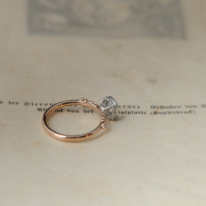 relax line puffsleeve ring　ムーンストーンリング