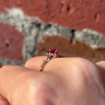 relax line cuffs  ring　トルマリンリング