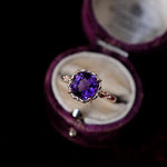 relax line puffsleeve ring　アメシストリング