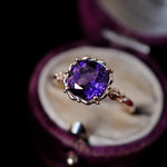 relax line puffsleeve ring　アメシストリング