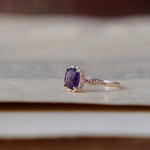 relax line puffsleeve ring　アメシストリング