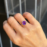 relax line puffsleeve ring　アメシストリング