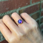 relax line puffsleeve ring　アメシストリング