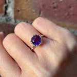 relax line puffsleeve ring　アメシストリング