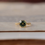 relax line cuffs puffsleeve ring　ペリドットリング