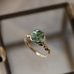 relax line cuffs puffsleeve ring　ペリドットリング