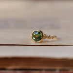 relax line cuffs puffsleeve ring　ペリドットリング