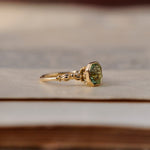 relax line cuffs puffsleeve ring　ペリドットリング