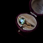 relax line cuffs puffsleeve ring　ペリドットリング