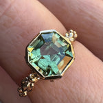 relax line cuffs puffsleeve ring　ペリドットリング