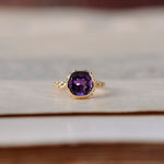 relax line puffsleeve ring　アメシストリング