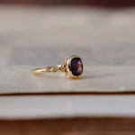 relax line puffsleeve ring　アメシストリング