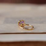 relax line puffsleeve ring　アメシストリング