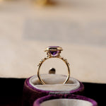 relax line puffsleeve ring　アメシストリング