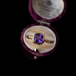 relax line puffsleeve ring　アメシストリング